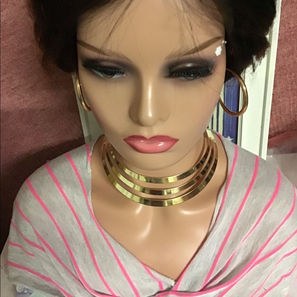 Very Nice Choker Necklace Sets Maxi Gold color
